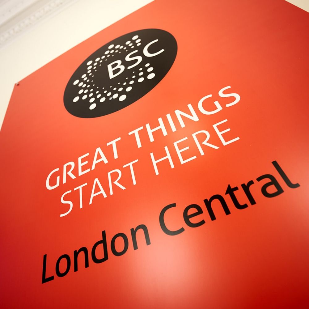 BSC sign at BSC London