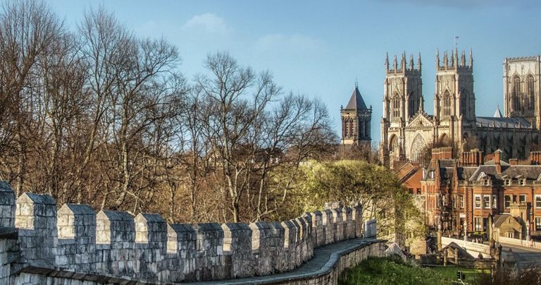 View of York Minster from the town walls