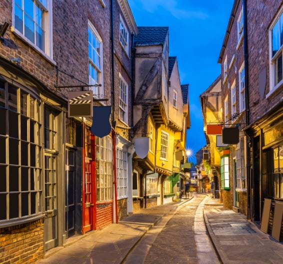 View of the Shambles in York city centre